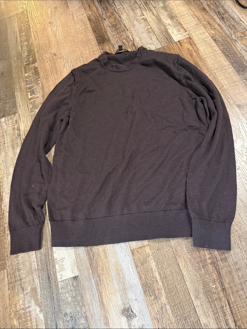 Banana Republic Men's Crewneck Sweater in Dark Brown